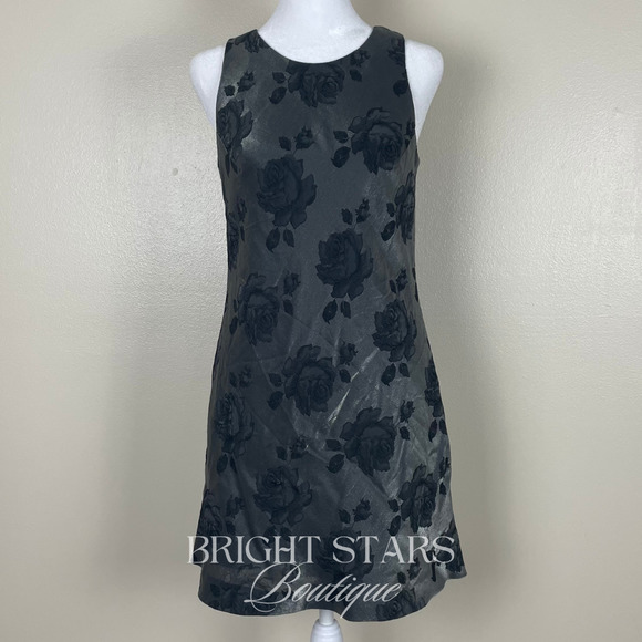 Rare Floral Mini Dress Alt ASO Rachel Green Friends Floral Sleeveless Vintage - Picture 5 of 10